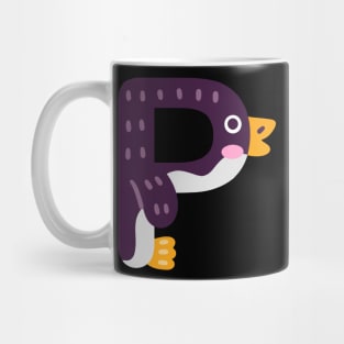 Letter P animal alphabet back to school Mug